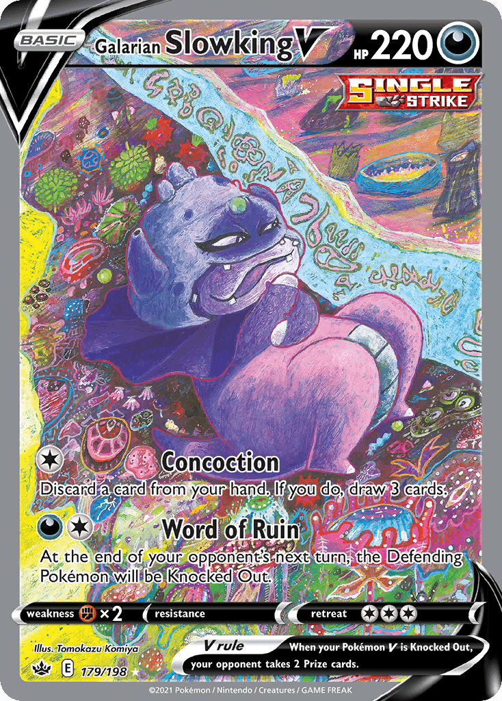 Galarian Slowking V — Chilling Reign #179/198, PSA 10