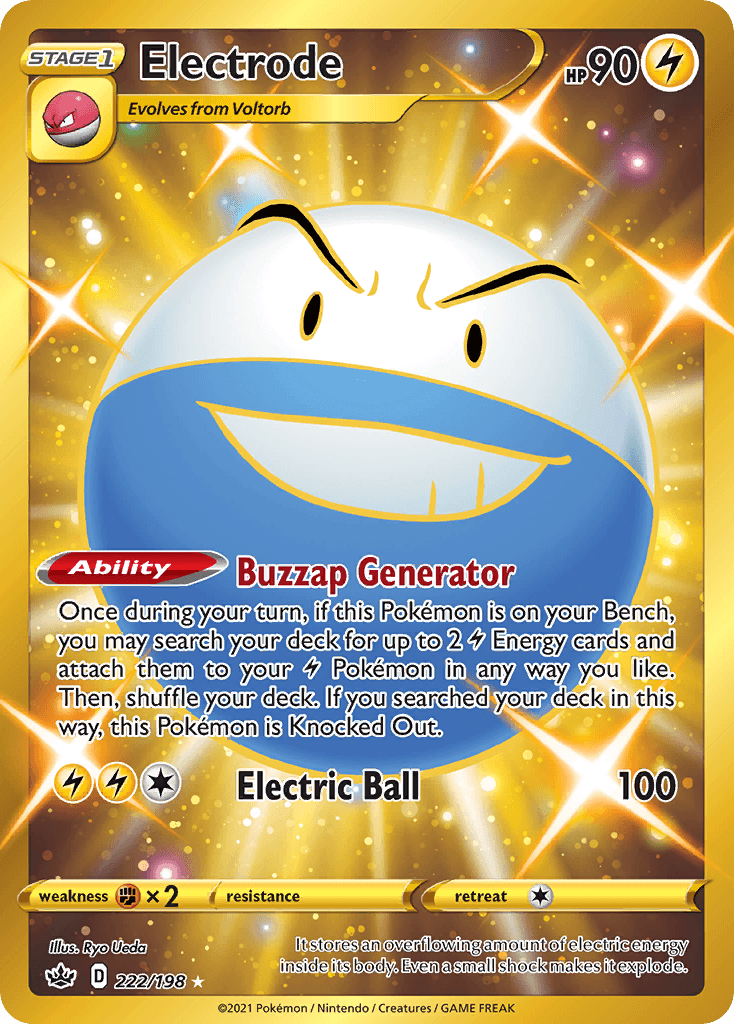 Electrode — Chilling Reign #222/198, raw, NM
