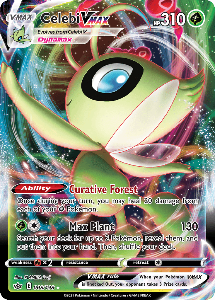 Celebi VMAX — Chilling Reign #8/198, CGC 10