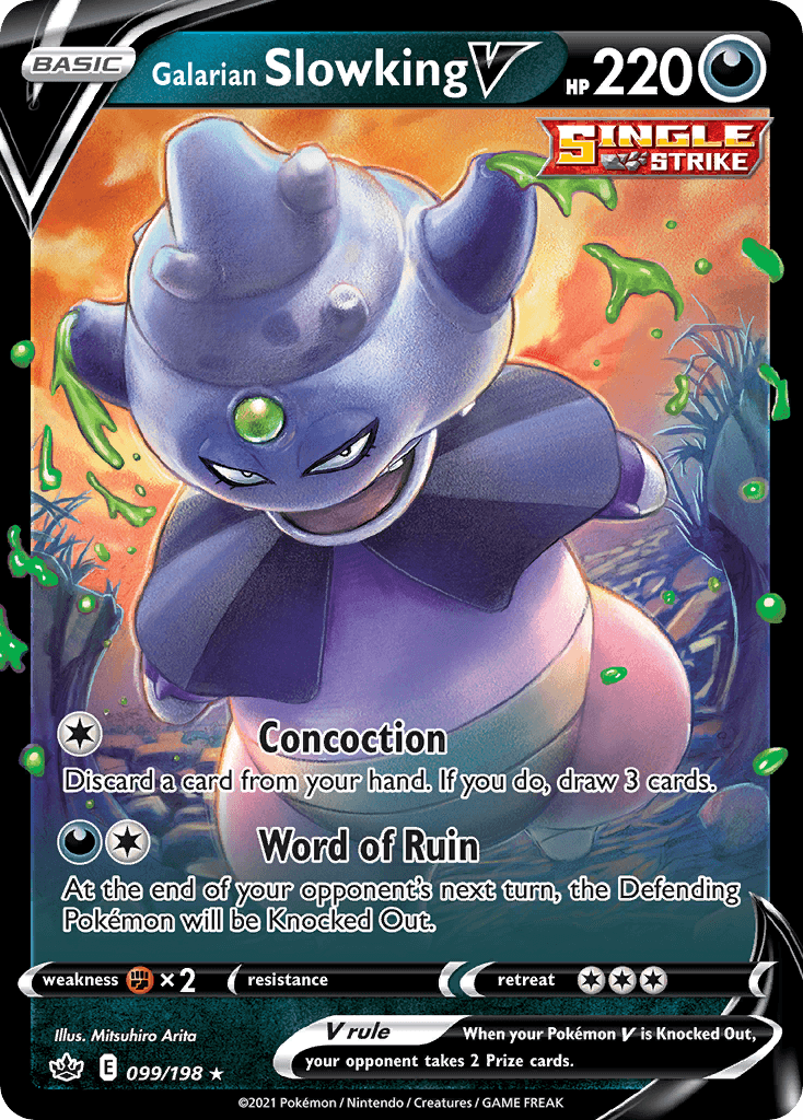 Galarian Slowking V — Chilling Reign #99/198, PSA 9