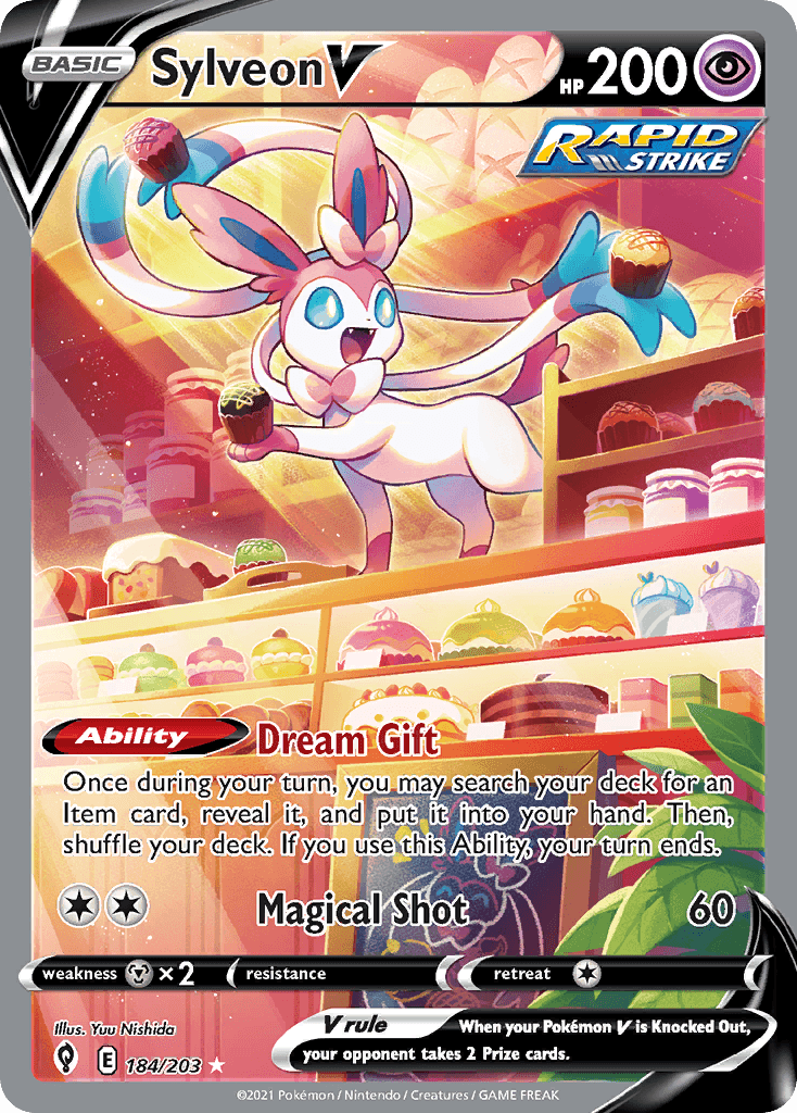 Sylveon V — Evolving Skies #184/203, PSA 10