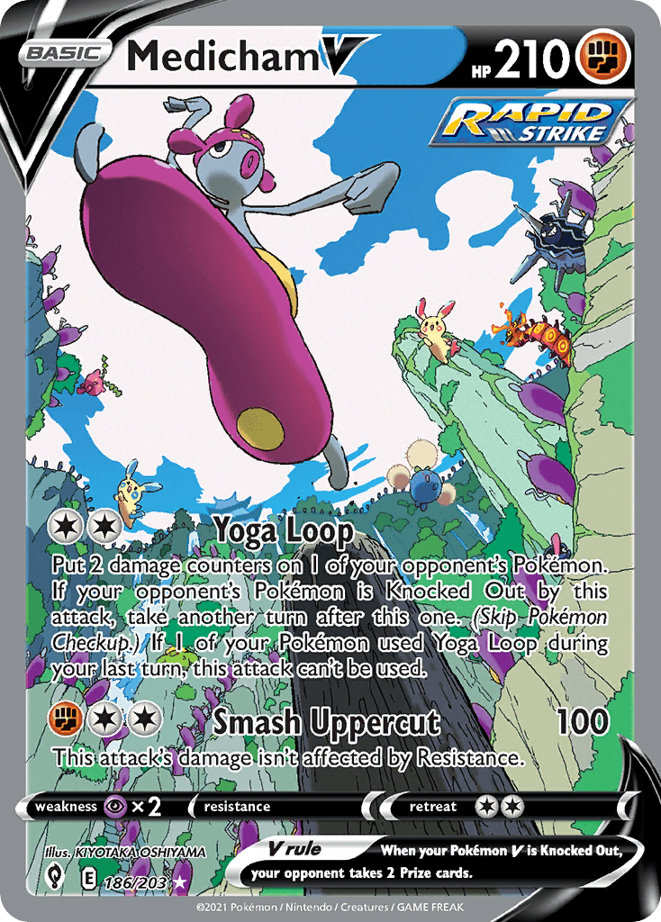 Medicham V — Evolving Skies #186/203, PSA 10
