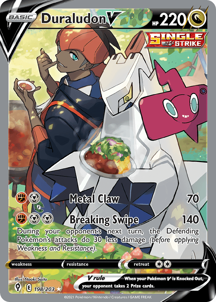 Duraludon V — Evolving Skies #198/203, PSA 9