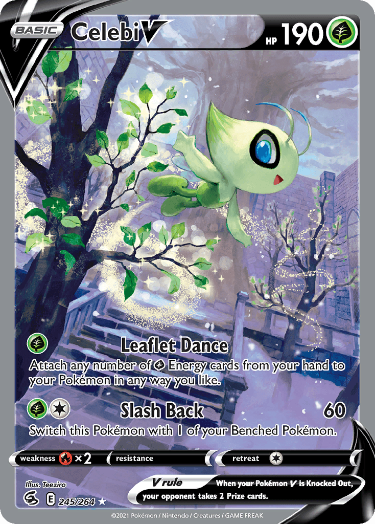 Celebi V — Fusion Strike #245/264, raw, NM