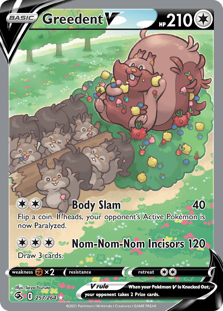 Greedent V — Fusion Strike #257/264, PSA 9