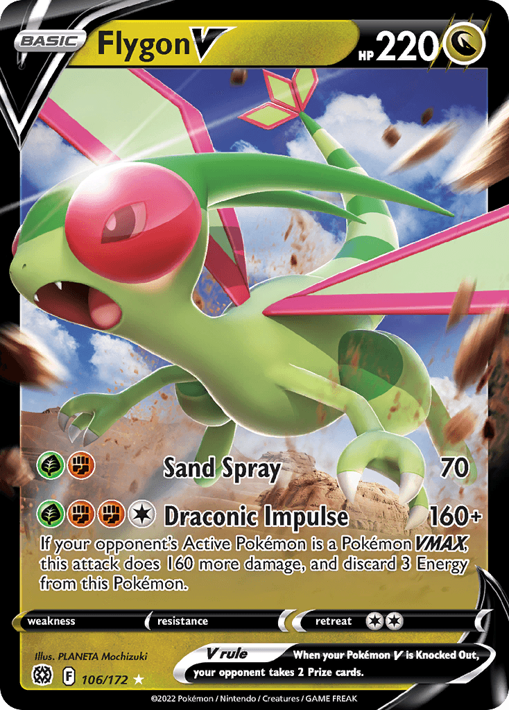Flygon V — Brilliant Stars #106/172, CGC 10