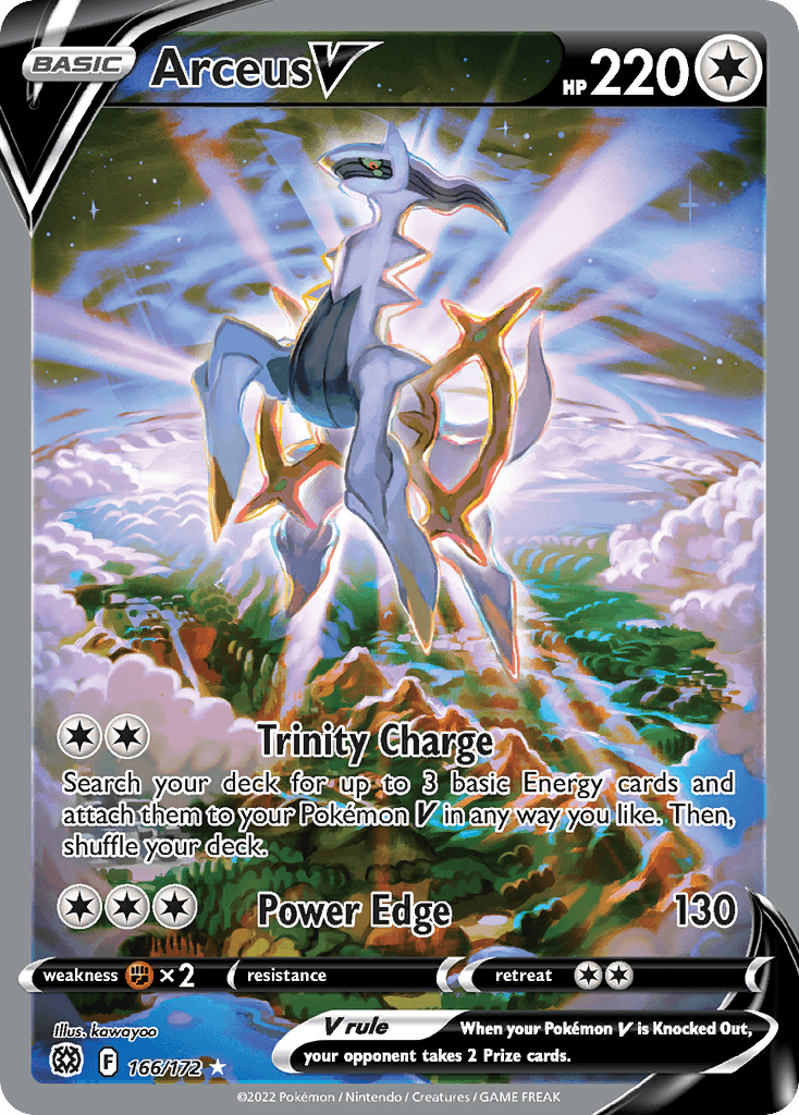 Arceus V — Brilliant Stars #166/172, PSA 10