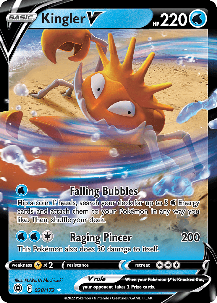 Kingler V — Brilliant Stars #28/172, CGC 10