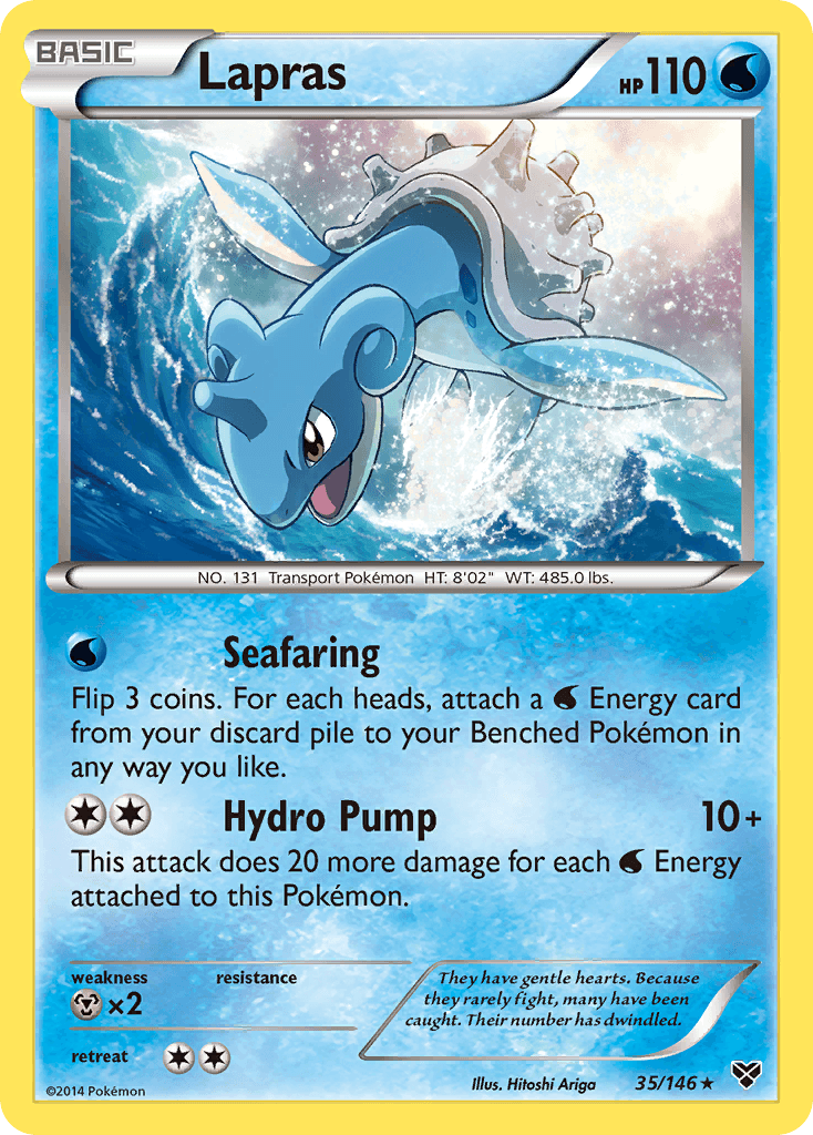 Lapras — XY #35/146, raw, NM