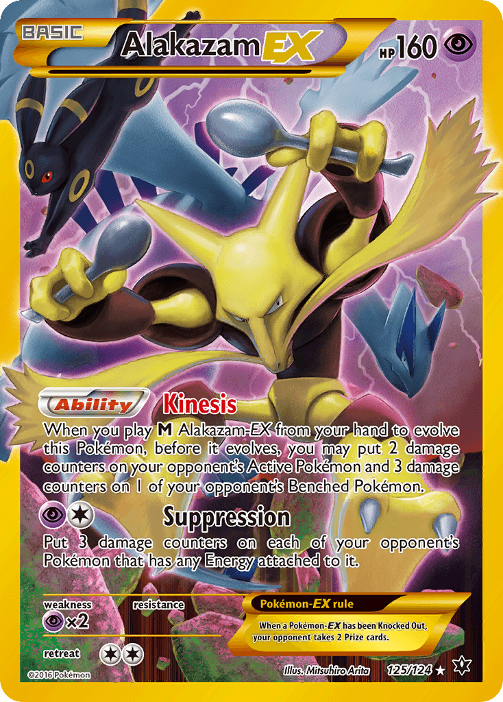 Alakazam EX — Fates Collide #125/124, PSA 9