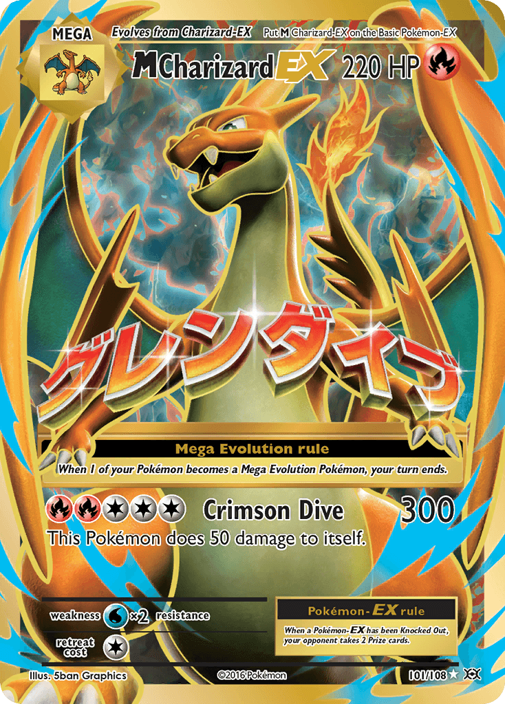 M Charizard EX — Evolutions #101/108, BGS 9.5