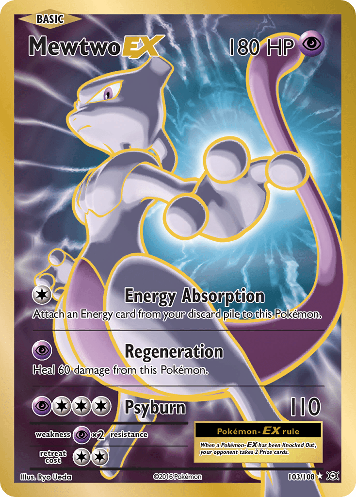 Mewtwo EX — Evolutions #103/108, PSA 10