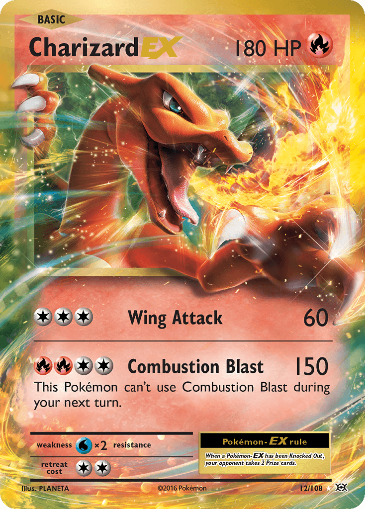 Charizard EX — Evolutions #12/108, PSA 10