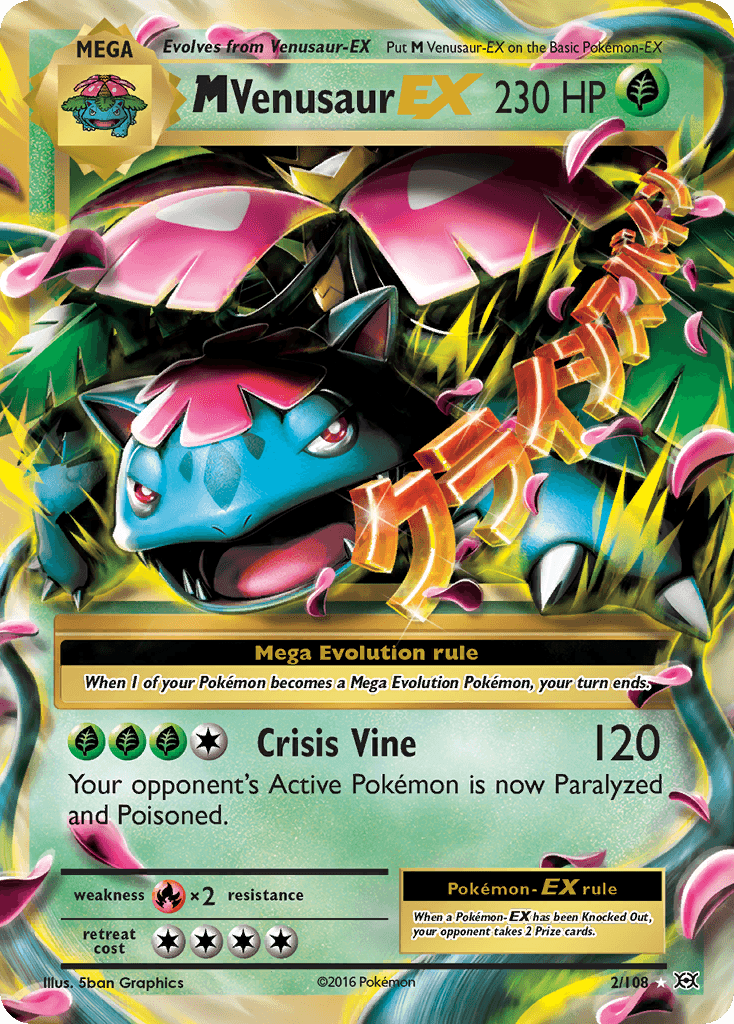 M Venusaur EX — Evolutions #2/108, CGC 10