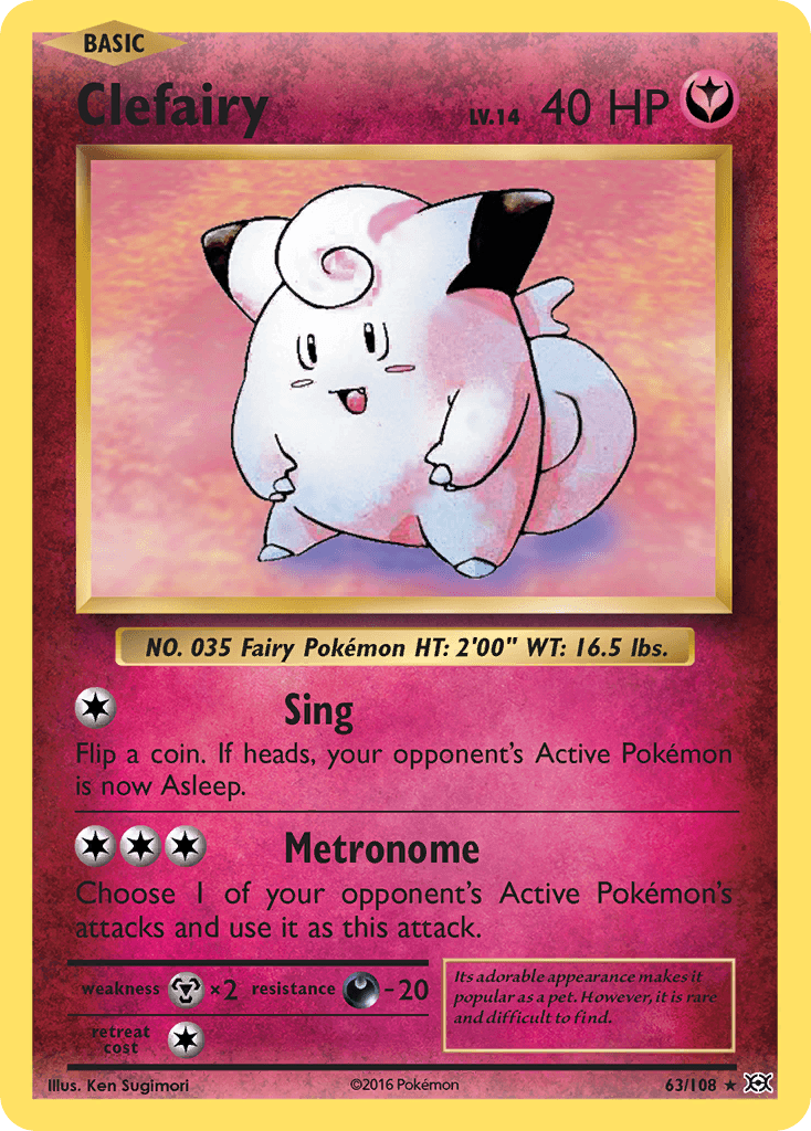 Clefairy — Evolutions #63/108, PSA 9