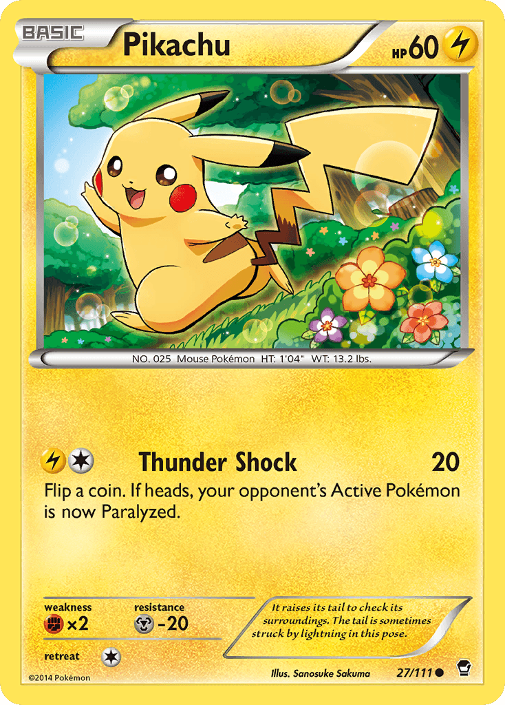 Pikachu — Furious Fists #27/111, raw, NM
