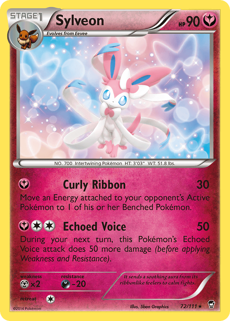 Sylveon — Furious Fists #72/111, raw, NM