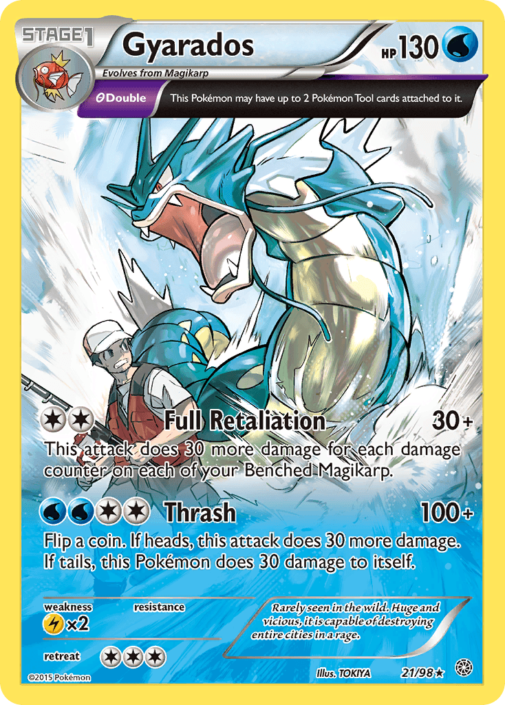 Gyarados — Ancient Origins #21/98, raw, NM