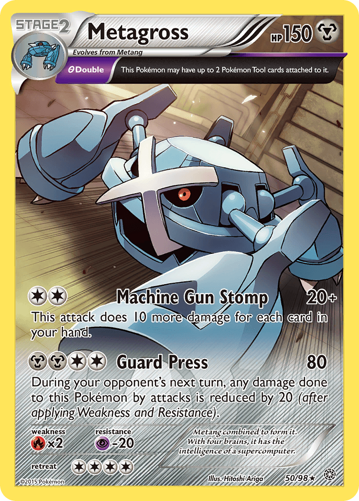 Metagross — Ancient Origins #50/98, raw, NM