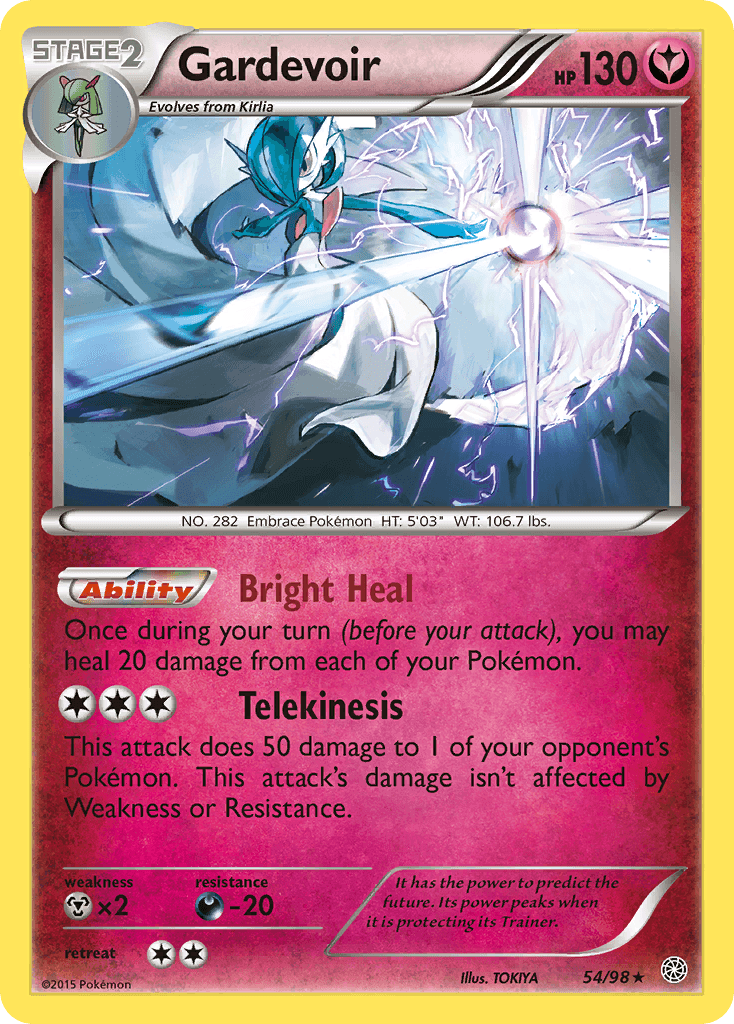 Gardevoir — Ancient Origins #54/98, raw, NM