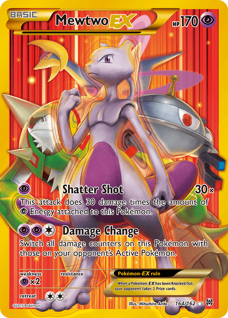 Mewtwo EX — BREAKthrough #164/162, PSA 8