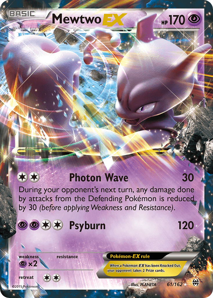 Mewtwo EX — BREAKthrough #61/162, raw, NM