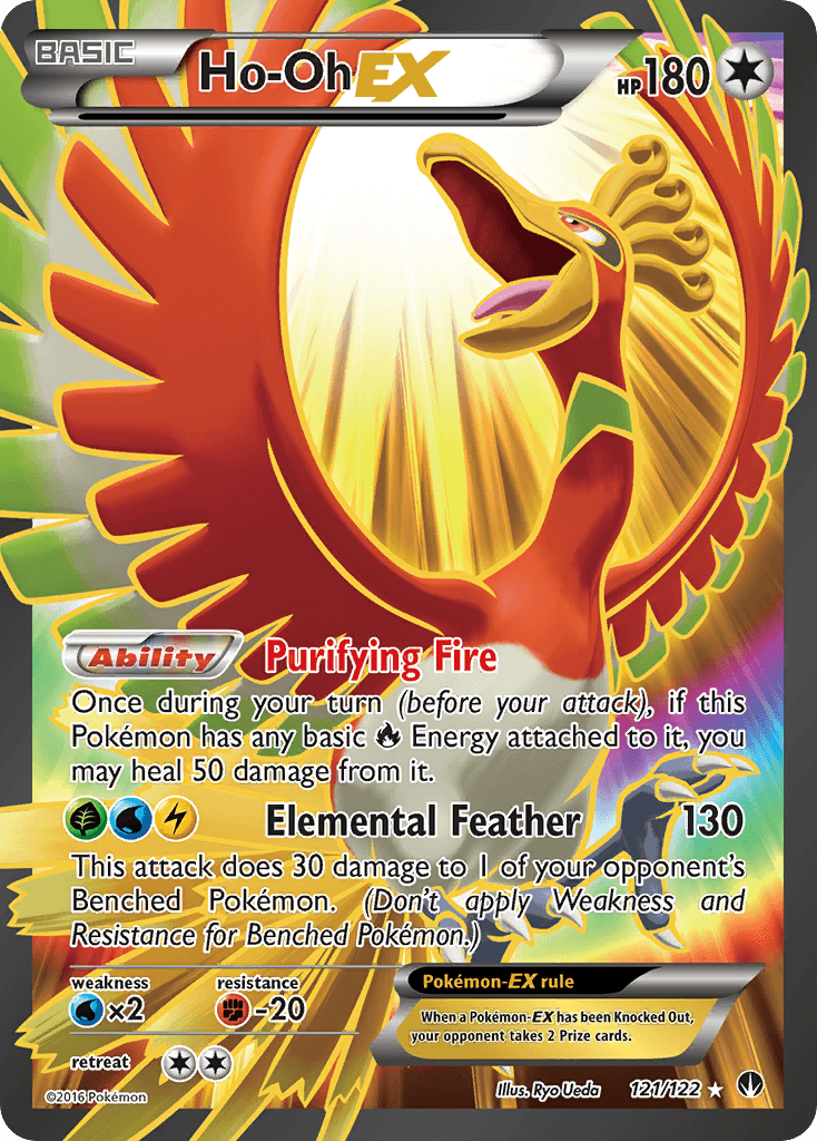 Ho-Oh EX — BREAKpoint #121/122, PSA 10