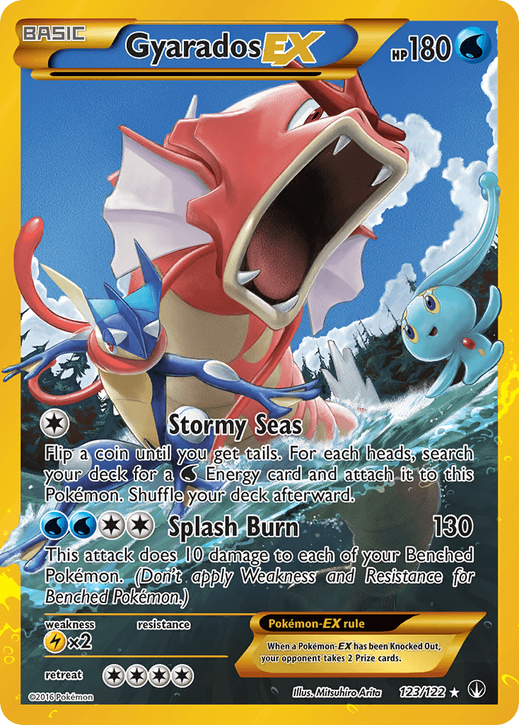 Gyarados EX — BREAKpoint #123/122, PSA 8