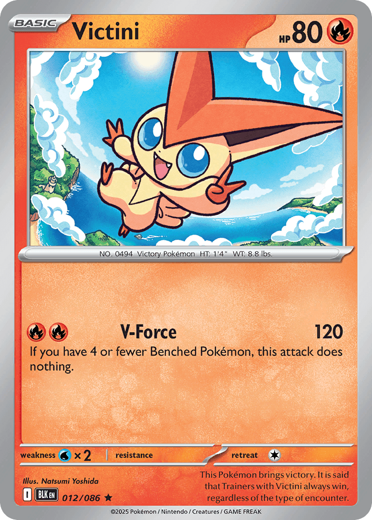 Victini — Black Bolt #12/86, PSA 9