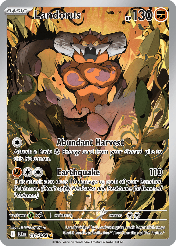 Landorus — Black Bolt #131/86, PSA 9