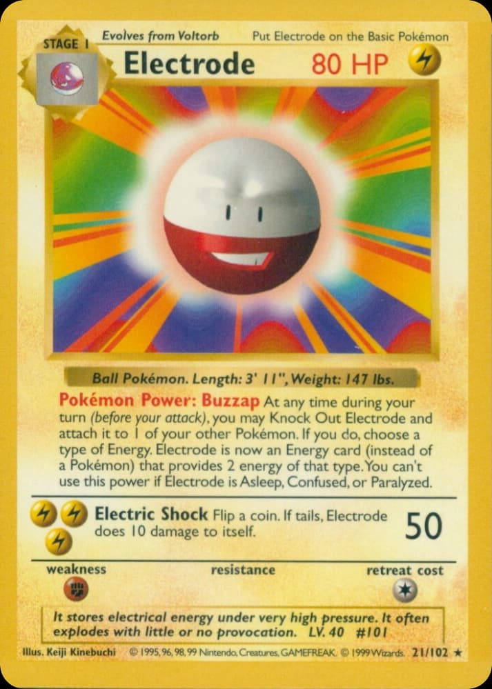 Electrode — Base #21/102, raw, NM