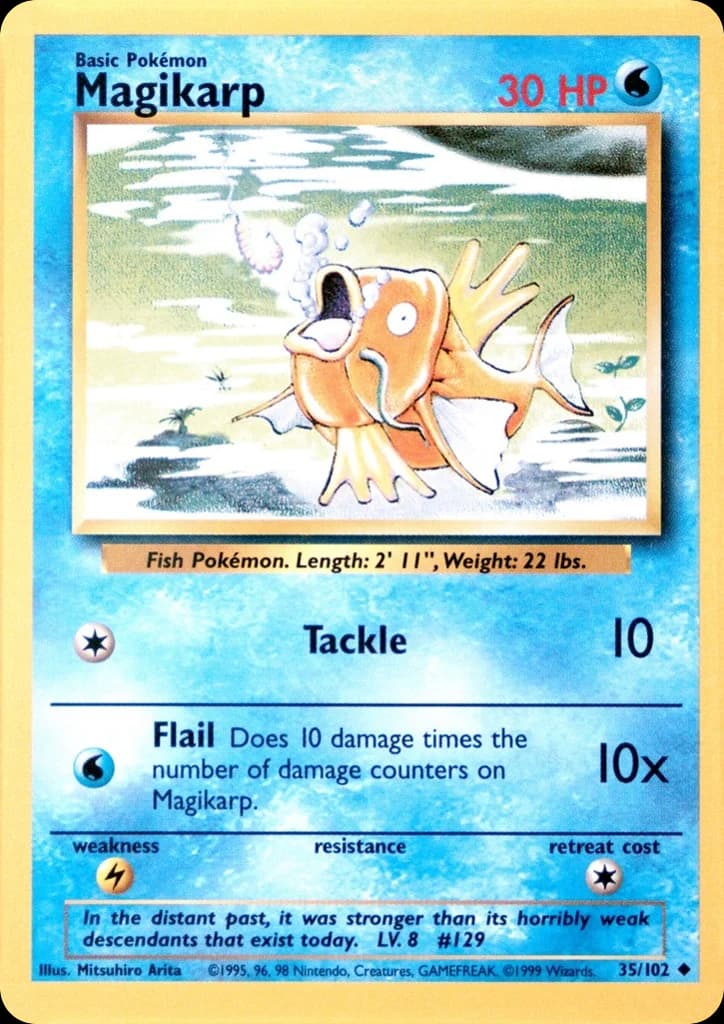 Magikarp — Base #35/102, PSA 10