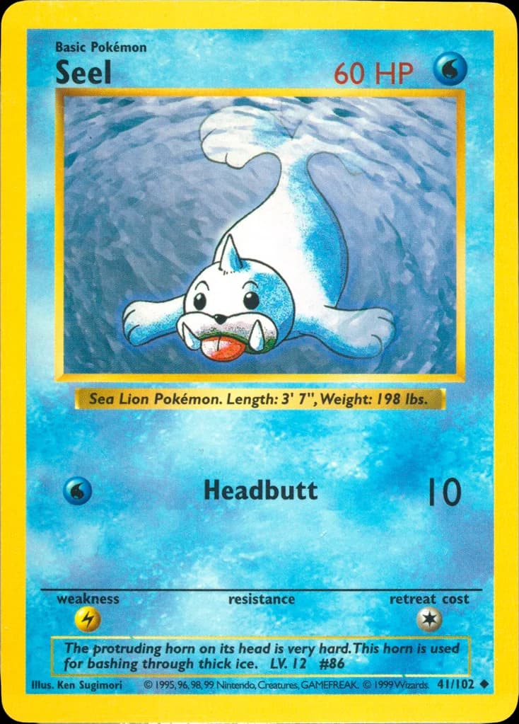 Seel — Base #41/102, raw, NM