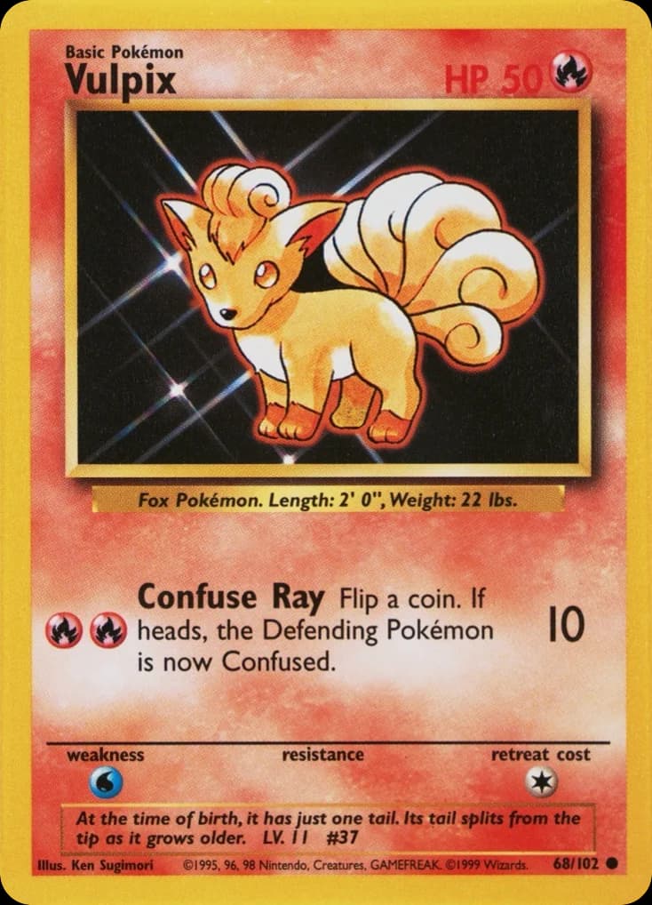 Vulpix — Base #68/102, PSA 10