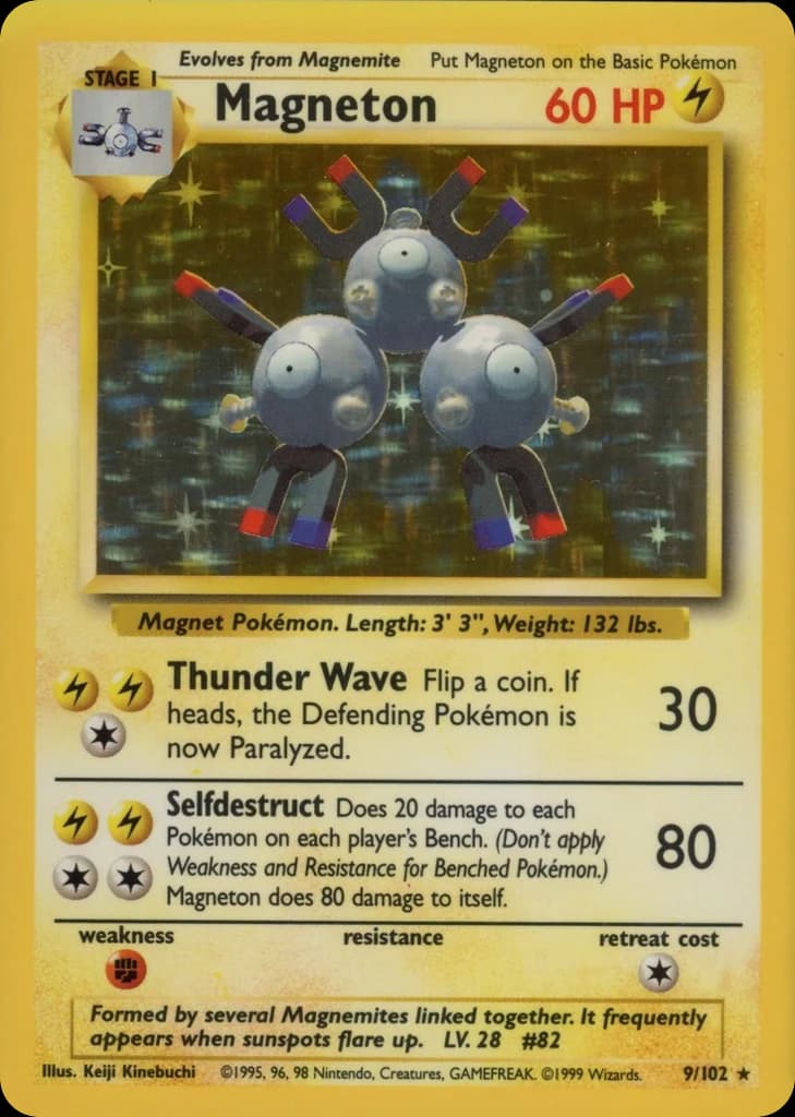 Magneton — Base #9/102, PSA 8