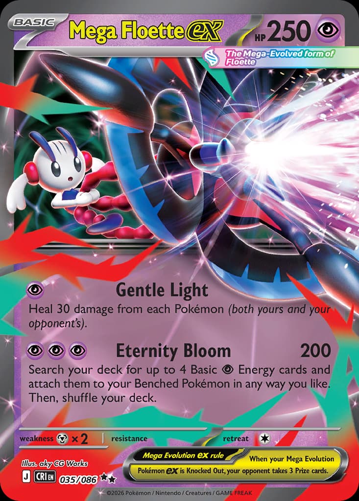 Mega Floette Ex — Chaos Rising #35/86, PSA 10