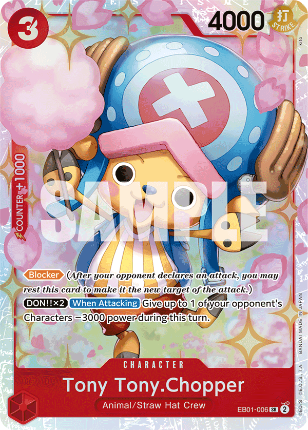 Tony Tony.Chopper — One Piece Extra Booster Memorial Collection #EB01-006, CGC 10