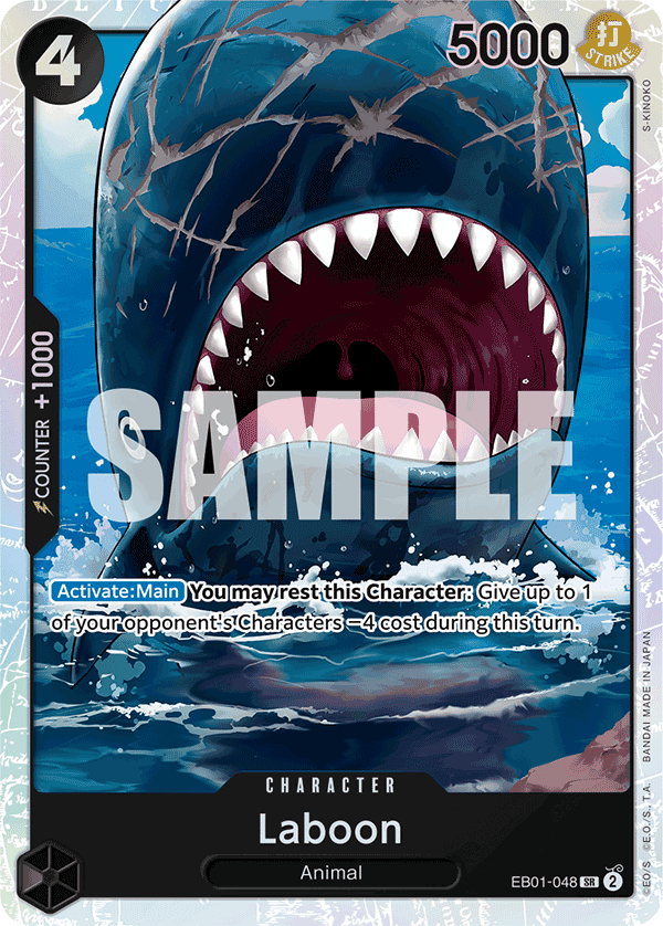 Laboon — Extra Booster Memorial Collection #EB01-048, raw, NM