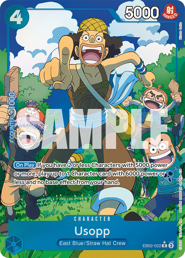 Usopp — Extra Booster Anime 25th Collection #EB02-022, PSA 10