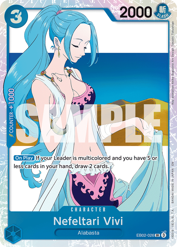 Nefeltari Vivi — One Piece Extra Booster Anime 25th Collection #EB02-026, PSA 9