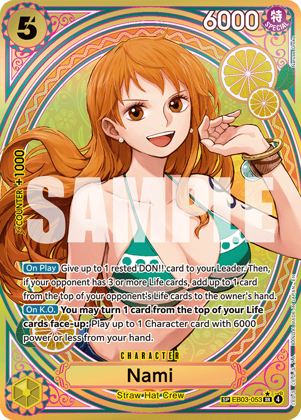 Nami — Extra Booster Heroines Edition #EB03-053, PSA 10
