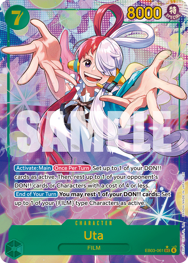 Uta — Extra Booster Heroines Edition #EB03-061, PSA 10