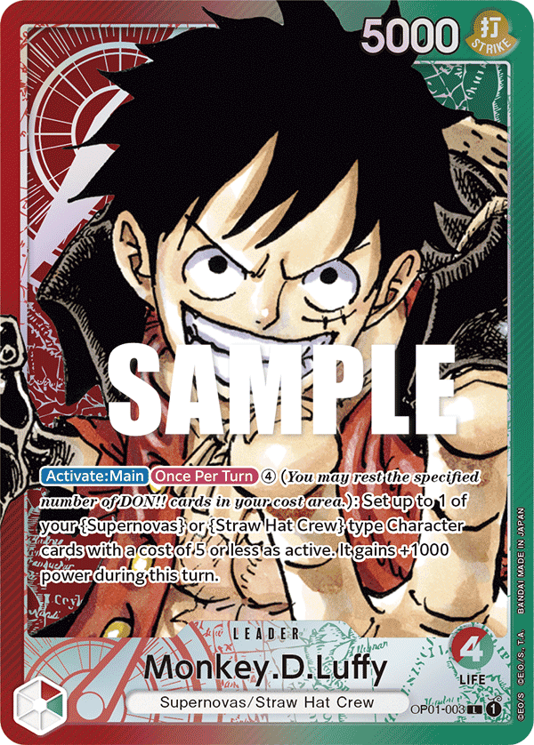 Monkey.D.Luffy — Romance Dawn #OP01-003, PSA 10