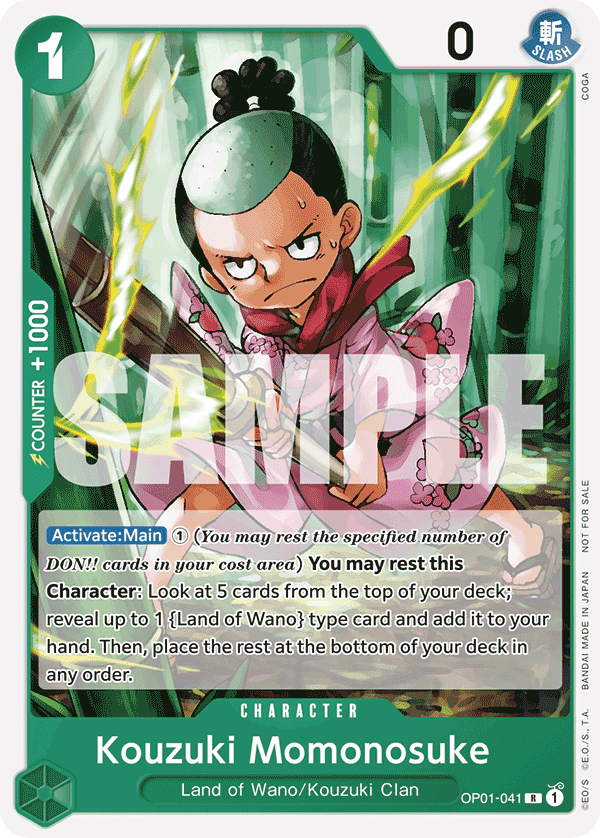 Kouzuki Momonosuke — One Piece Romance Dawn #OP01-041, raw, NM