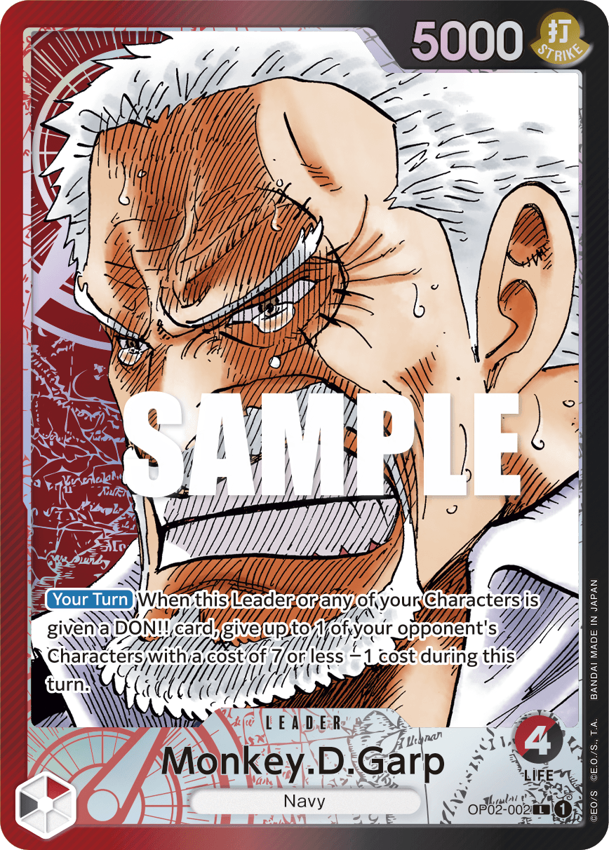 Monkey.D.Garp — Paramount War #OP02-002, PSA 10