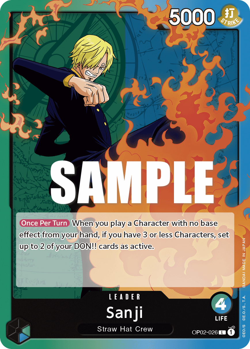 Sanji — Paramount War #OP02-026, PSA 10