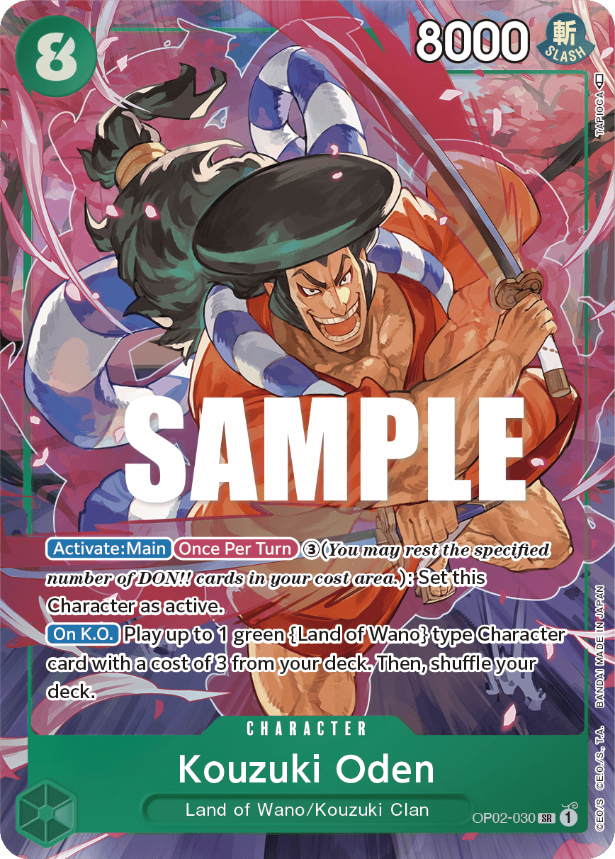 Kouzuki Oden — Paramount War #OP02-030, PSA 10