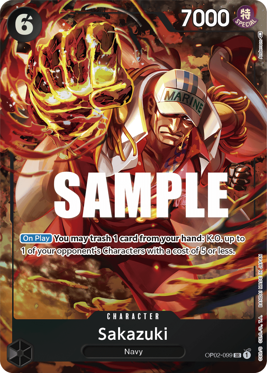 Sakazuki — Paramount War #OP02-099, PSA 10