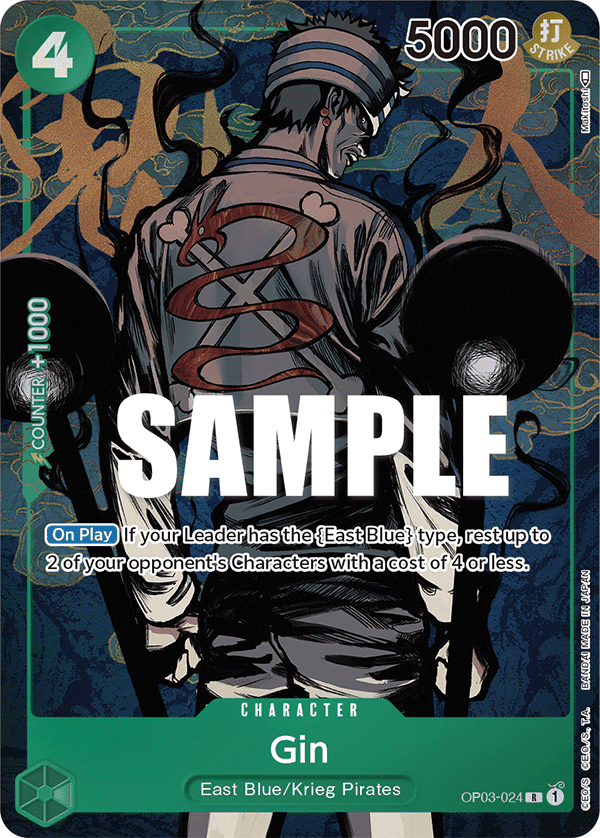 Gin — Pillars of Strength #OP03-024, raw, NM