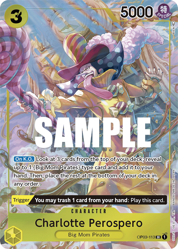 Charlotte Perospero — Premium Booster #OP03-113, raw, NM